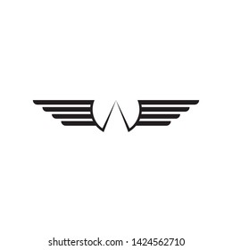 dark Falcon Wing Logo Template vector icon