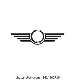 dark Falcon Wing Logo Template vector icon