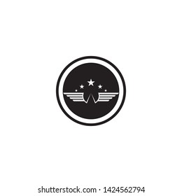 dark Falcon Wing Logo Template vector icon
