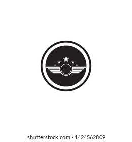 dark Falcon Wing Logo Template vector icon