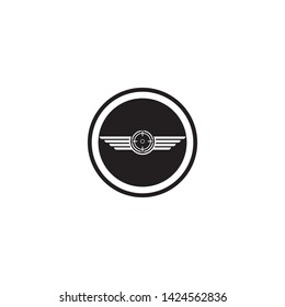 dark Falcon Wing Logo Template vector icon