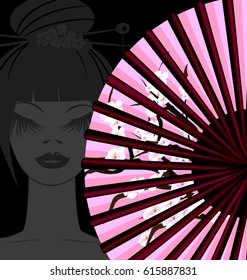 dark, fan and face