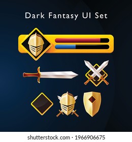 Dark Fantasy Game UI Set