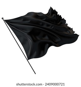 Dark flag, black flag transparent