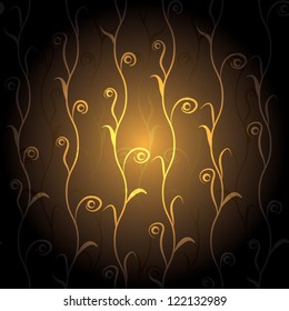 dark floral background. eps10