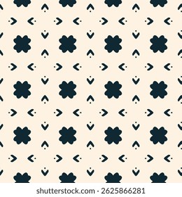 Dark Floral Geometric Pattern for Textiles and Stationary. Playful Petal Dot pattern background.