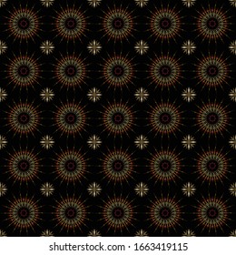 dark flower pattern vector design