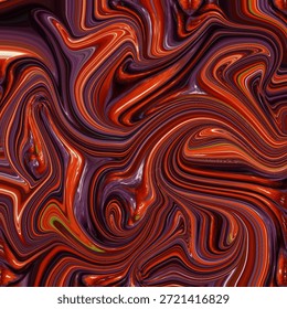 Fundo abstrato fluido escuro com movimento fluido vermelho e roxo, textura de mármore dramático para visuais de tecnologia moderna, marca de luxo e arte digital.