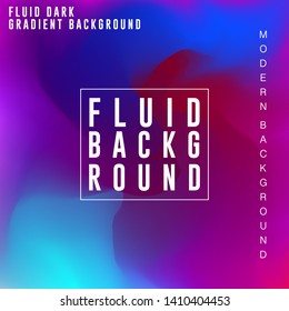 Dark fluid gradient background design. Abstract dark color gradient design