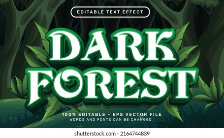 Dark Forest 3d Text Effect And Editable Text Effect