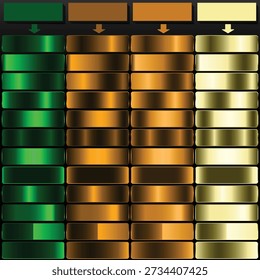 Dark Forest Deep Bronze Deep Amber and Pale Cream Luxury Gradient Color Collection.