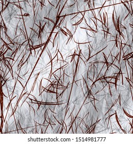 Dark fur on light backdrop. Grey seamless texture with black strokes. Abstract vector background for web page, banners backdrop, fabric, home decor, wrapping