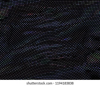 Dark futuristic halftone pattern. Comic background. Dotted backdrop with circles, dots, point large scale. Design element for web banners, posters, cards, wallpapers, sites. Black and violet color