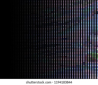 Dark futuristic halftone pattern. Comic background. Dotted backdrop with circles, dots, point large scale. Design element for web banners, posters, cards, wallpapers, sites. Black and violet color