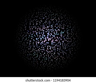 Dark futuristic halftone pattern. Comic background. Dotted backdrop with circles, dots, point large scale. Design element for web banners, posters, cards, wallpapers, sites. Black and violet color
