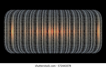 Dark futuristic vector backdrop and binary code
