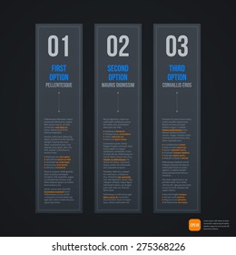 Dark futuristic web template. EPS10