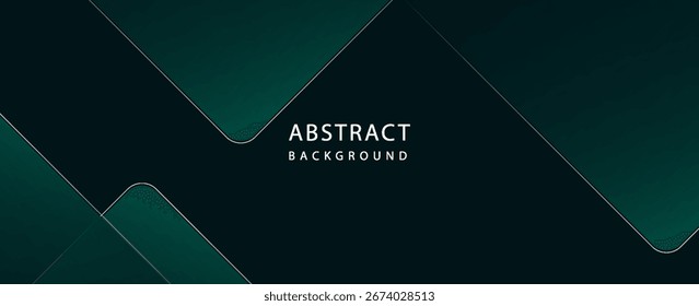 Fundo escuro geométrico abstrato com formas modernas sobrepostas, terno para banner, web, brochura, cartaz e apresentação