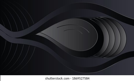 Dark geometric background with abstract shape