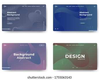 dark geometric background color. Fluid shapes composition