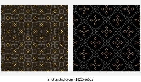 Dark geometric background pattern for your design vector graphics.
