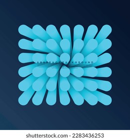 Dark geometric banner design. circle Gradient shapes composition. Vector illustration.