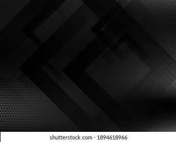 Dark geometric black abstract background elegant design pattern 