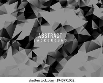 Dark geometric black abstract background elegent design pattern vector