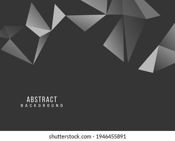 Dark geometric black abstract background elegent design pattern vector
