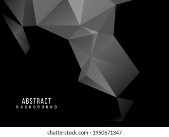 Dark geometric black abstract background elegent design pattern vector