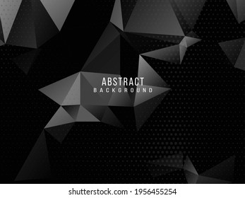 Vector de patrón de diseño elegante de fondo abstracto geométrico oscuro