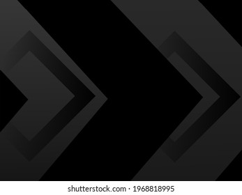 Dark geometric black abstract background elegent design pattern vector