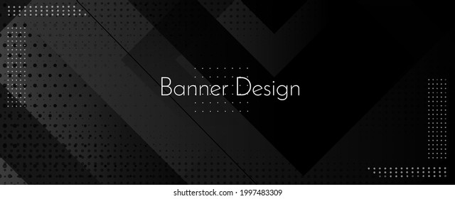 Dark geometric black abstract background elegent design pattern vector
