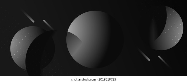Dark geometric black abstract background elegent design pattern vector