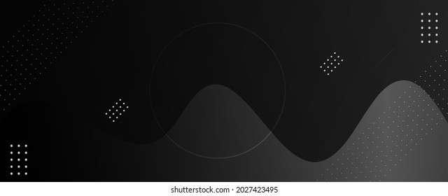 Dark geometric black abstract background elegent design pattern vector