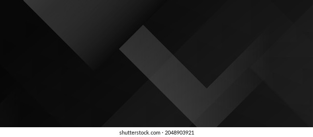 Dark geometric black abstract background elegent design pattern vector