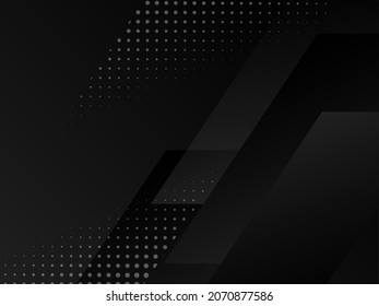 Dark geometric black abstract background elegent design pattern vector