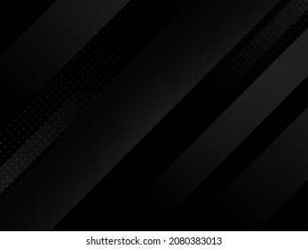 Dark geometric black abstract background elegent design pattern vector