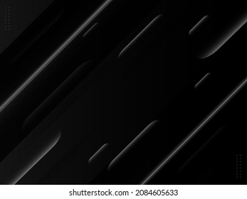 Dark geometric black abstract background elegent design pattern vector