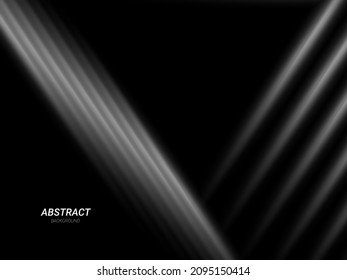 Dark geometric black abstract background shiny design pattern