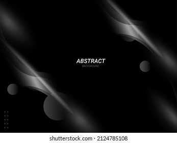 Dark geometric black abstract background elegent design pattern vector