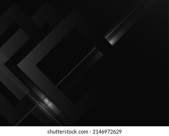 Vector de patrón de diseño elegante de fondo abstracto geométrico oscuro