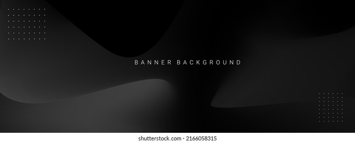Dark geometric black abstract background elegent design pattern vector