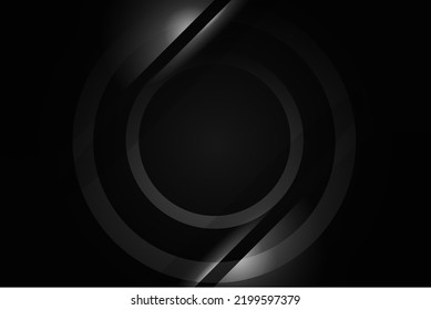 Dark geometric black abstract background elegant decorative design pattern vector