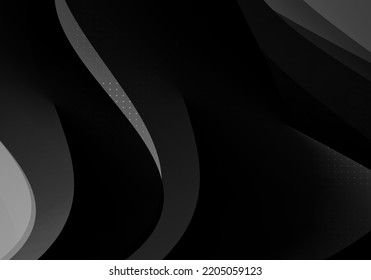 Dark geometric black abstract background elegant decorative design pattern vector