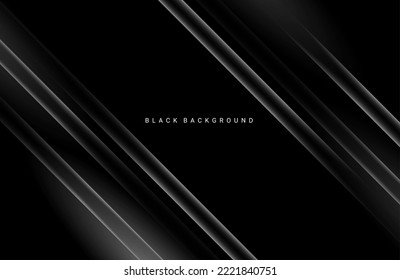 Dunkel geometrisch schwarz abstrakter Hintergrund elegante dekorative Muster, Vektorgrafik