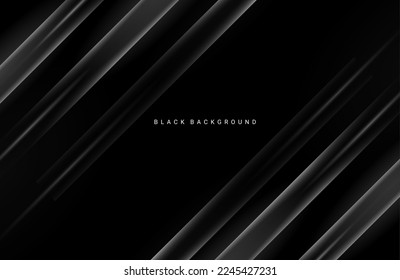 Dark geometric black abstract background elegant decorative design pattern vector