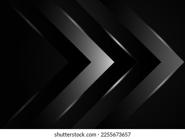 Dark geometric black abstract background elegant decorative design pattern vector