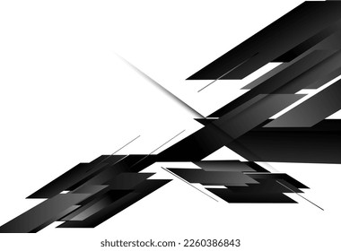 Dark geometric black abstract background elegant decorative design pattern vector