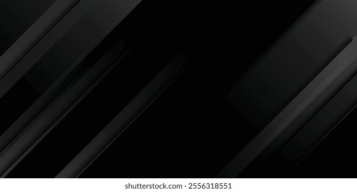 Dark geometric black abstract background elegant decorative design pattern vector